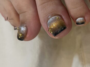 アイネイルズ 吉祥寺店(I nails)/グラデーションフットマグネット