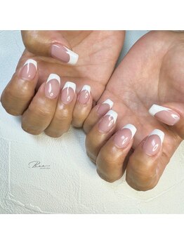 カラーベースフレンチネイル