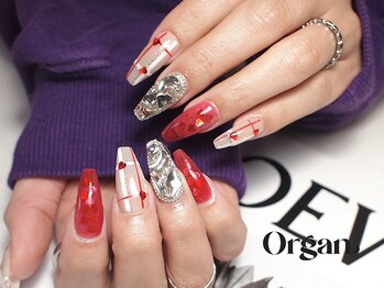 オーガン(ORGAN)/ハートチェックネイル