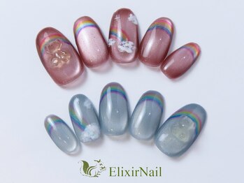 エリクサーネイル 心斎橋(Elixir Nail)の写真/【定額シンプル系★選べる最新500種¥6980】会社が厳しいOLさんでも楽しめるデザインを豊富にご用意♪