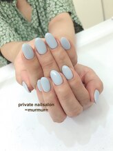 プライベート ネイルサロン マーマ(murmur)/爽やかブルーネイル