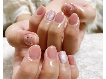 モグネイル(Mogunail)/7、8月定額A さくらんぼネイル