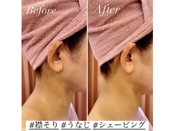 ヴェロニカ/《シェービング》襟/うなじ