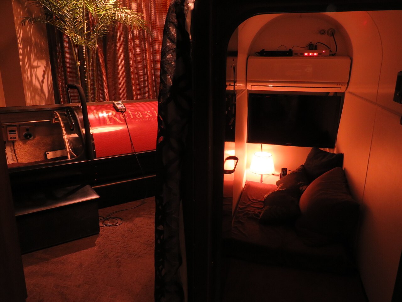 自慢の最新型高気圧酸素カプセル！｜リラクシア 六本木店