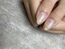 エレガネイル(elega nail)/シェル埋め込みデザイン