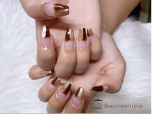 ネイル ボンボニエール 京阪シティモール天満橋店(Nail bonbonniere)/塗りかけニュアンス