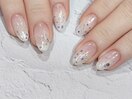ラメがけネイル