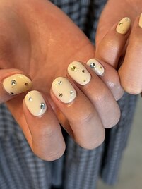 ワンカラー＋ストーン¥5500-