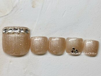 フェリーチェ(nail salon＆school felice)/フットネイル/定額制8800円/瑞江