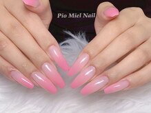 ピオミエルネイル 新宿(pio miel nail)/ベビーピンクグラデ