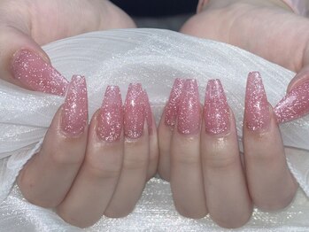 サリーネイルラボ(Sully Nail Lab)/ピンクフラッシュネイル