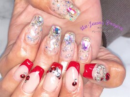 【自爪ネイル】アシメネイル