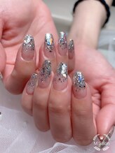 エム ネイルサロン(M)/長さだしラメグラデーション