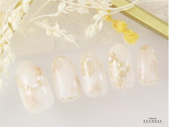 サロンドルクリア 銀座店(Salon de LUCULIA)/ブライダルネイルニュアンスお花