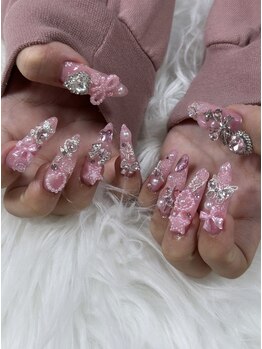 フラワーズネイル(flowers nail)/パーツ ゴテゴテ ドリームネイル