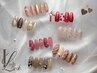 【#バレンタインネイル】大人気のハートデザインでモテネイル★¥8800