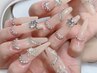 【スカルプ】持ち込みデザイン180分¥19000 美フォルムパーツ付け放題アート♪