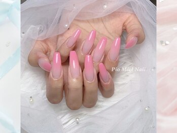 ピオミエルネイル 新宿(pio miel nail)/ベビーピンクグラデ