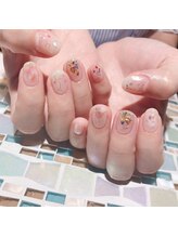 アティックネイルアトリエ(attic nail atelier)/クリアシェルネイル★