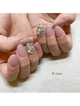 アールローズ(R-rose)/埋めつくしネイル ¥8800