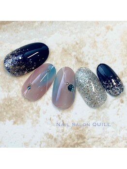 ネイルサロン クイル(QUILL)/12月ネイビー(3)