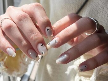 アイネイルズ 梅田店(I nails)/ブルーチーク春ストーン¥9700