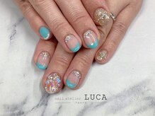 ネイルアトリエルカ(nail atelier LUCA)/M-291 夏ビジューキラキラネイル