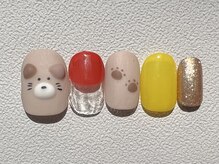 カラ ネイル 中津店(calla nail)/ほっこり猫ちゃん