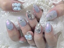 ミナミネイル(MINAMI NAIL)/オーロラリボンネイル9500円