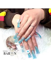 バロン 新宿店(BARON)/透け感ブルーラメ×ダック