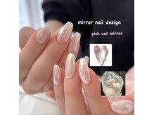 カミナネイル(KAMINA.nail)の雰囲気(【spring mirror design】ほんのりピンクカラーがかわいい)