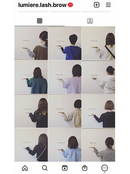 リュミエール(lash&brow lumiere)/沢山のお客様く色んなメニューを