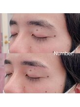 ナンバー(Number.)/太めストレート眉