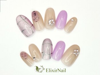 エリクサーネイル 神田(Elixir Nail)/シンプル/クーポン使用