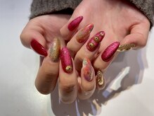 ブルームス(blooms)/赤マグネットネイル