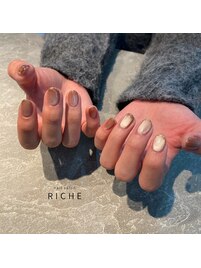 マグネット×ミラー細フレンチ