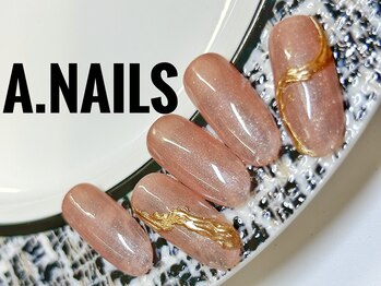 エーネイルズ 心斎橋(A.nails)/ミラーニュアンス