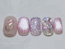 ネイルアンドアイラッシュサロン ティッシュ(tissue)/3月キャンペーンネイル