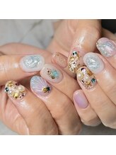 アティックネイルアトリエ(attic nail atelier)/持ち込みマーメイドネイル