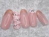 ハロウィン￥6480★9/20～★ミイラネイル(ケア込パラジェル別途550円）