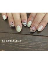 ネイルサロンアンドスクール ビーアンビシャス(be ambitious)/大人上品ネイル