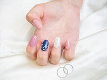 エムスラッシュ 横浜元町店(M.SLASH)/パラジェル　雪ネイル