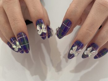 プラス サード(Plus 3rd)/チェックネイル by marina.a