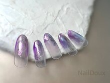 ネイル ドゥ 岡山駅前店(Nail Doux)/藤色ネイル