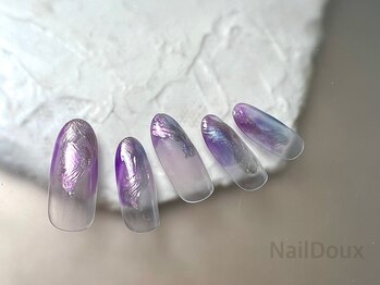 ネイル ドゥ 岡山駅前店(Nail Doux)/藤色ネイル