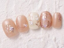 アイネイルズ 横浜WEST店(I-nails)/パールミラーフラワ9480円