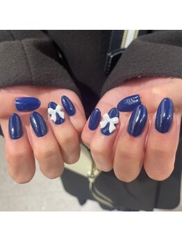 メルク 梅田店(meRK)/紫ネイル 夏ネイル フット