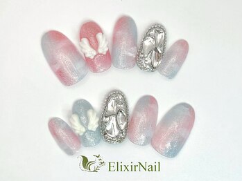 エリクサーネイル 鶯谷(Elixir Nail)の写真/【オフ無料☆今月のお勧め10種¥6980】お好きなサンプルから選択◎あなただけのMIXカラーでモテ可愛を演出♪