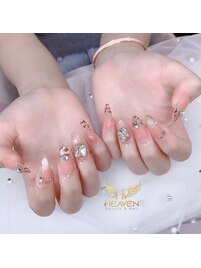 ハートフレンチネイル