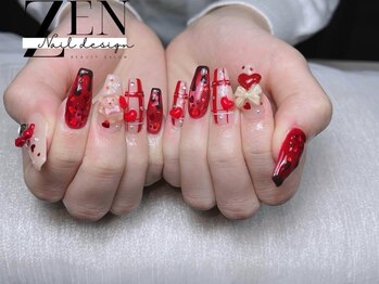 ゼン ネイル デザイン 池袋(ZEN NAIL DESIGN)/* 長 さだしやり放題×つけ放題